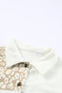 Leopard Print Corduroy Long Sleeve Jacket